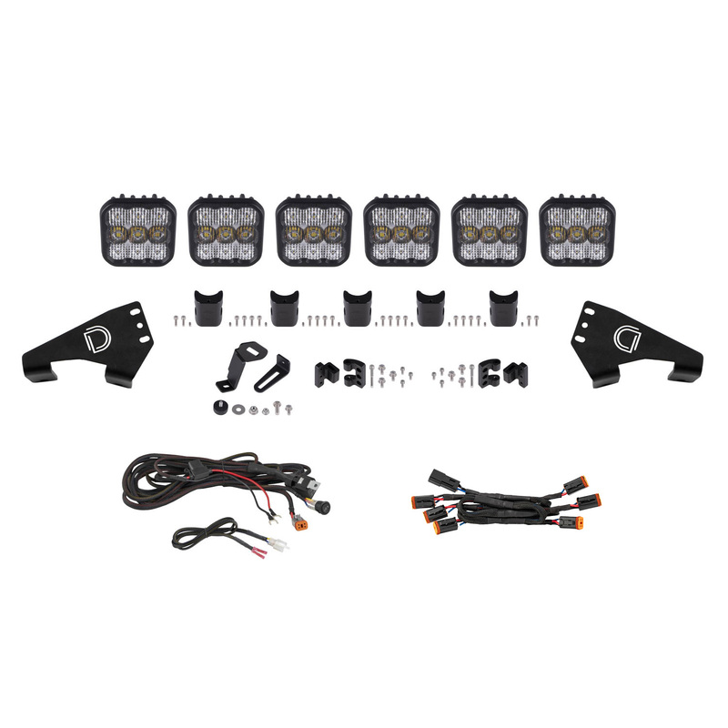  Diode Dynamics - Polaris RZR SS5 Sport CrossLink Roof White Combo Lightbar Kit